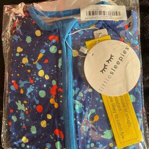 Little Sleepies Blue Paint Zippy